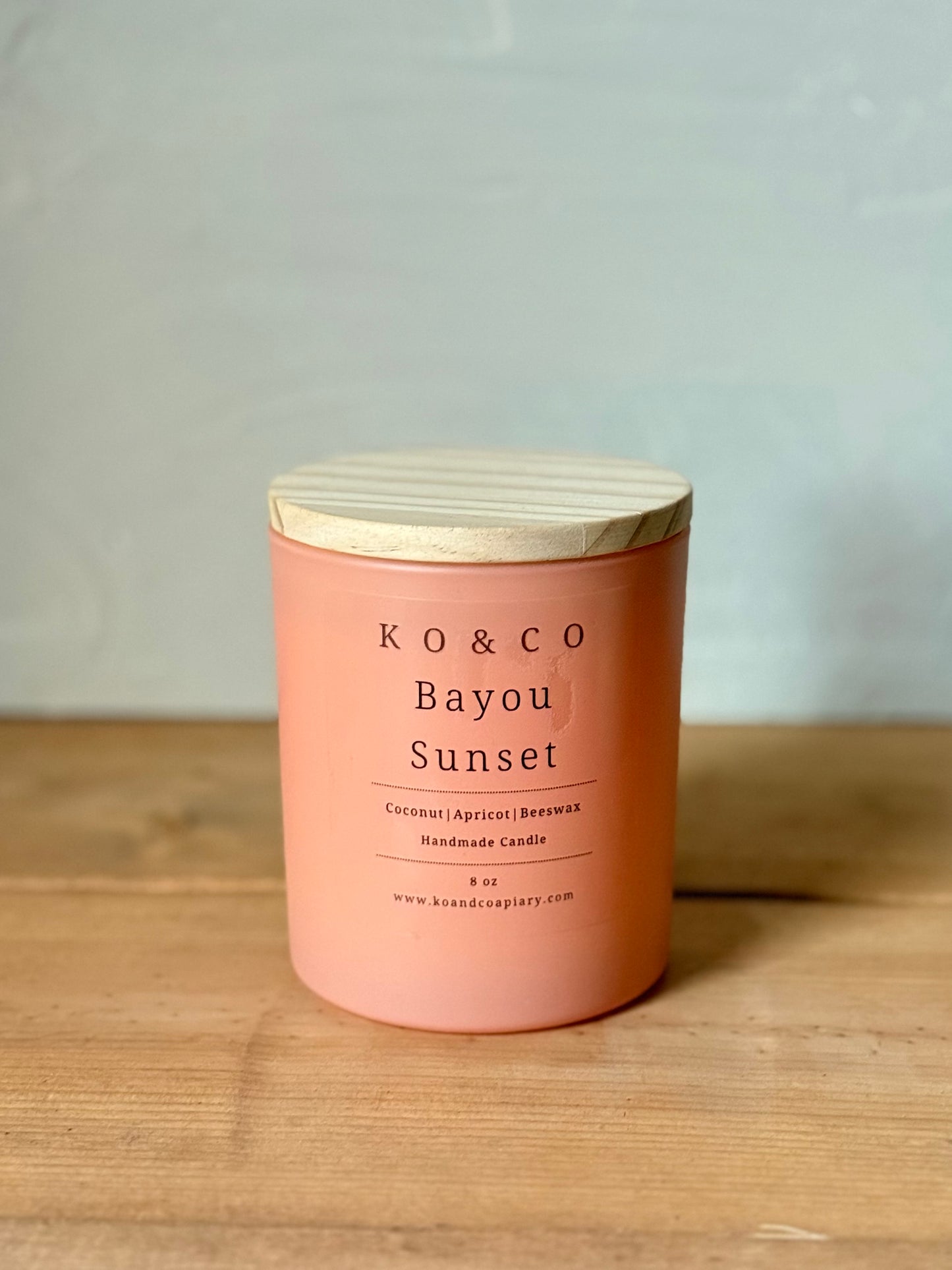 8 oz Candle | coco apricot beeswax