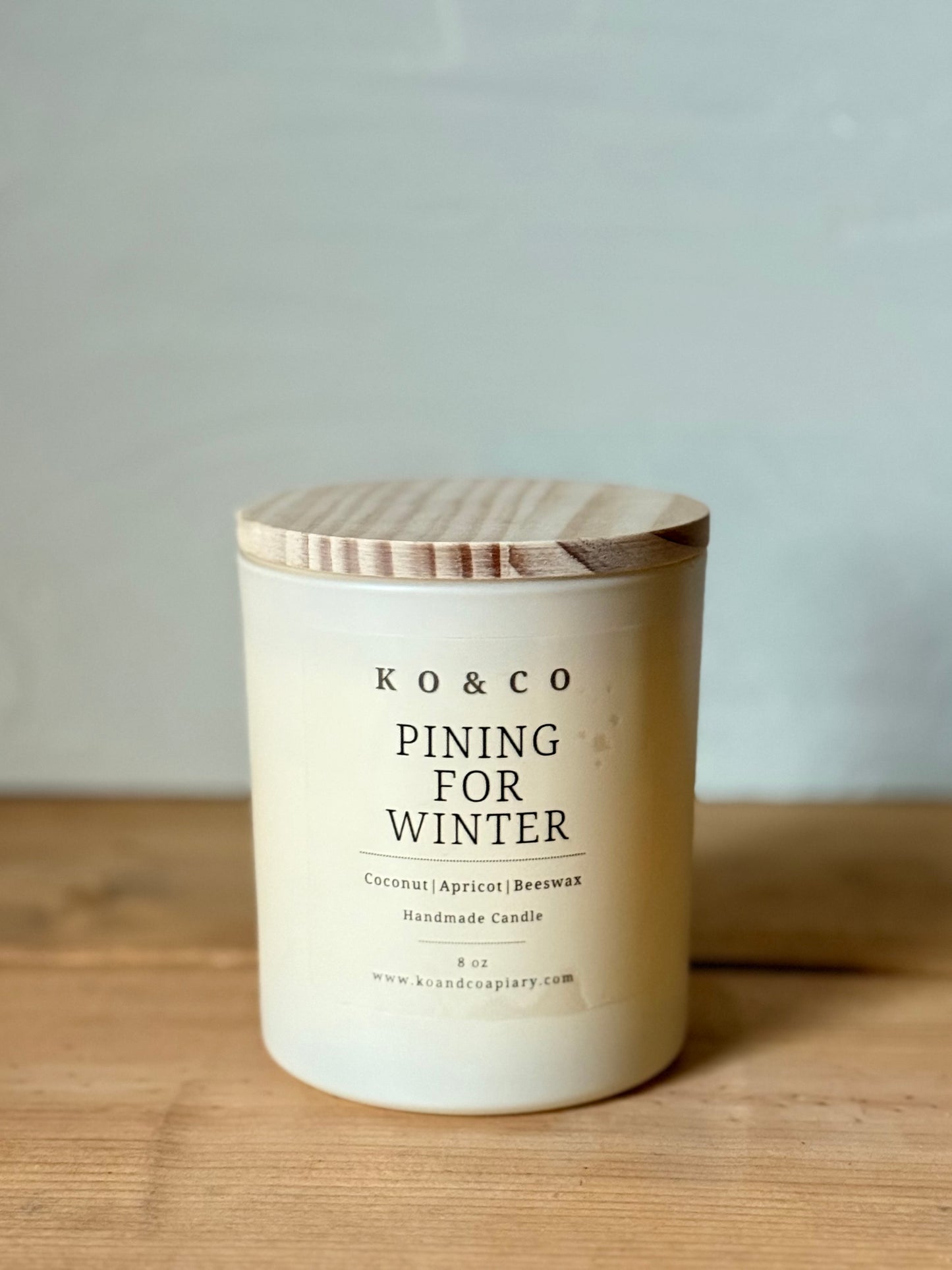 8 oz Candle | coco apricot beeswax