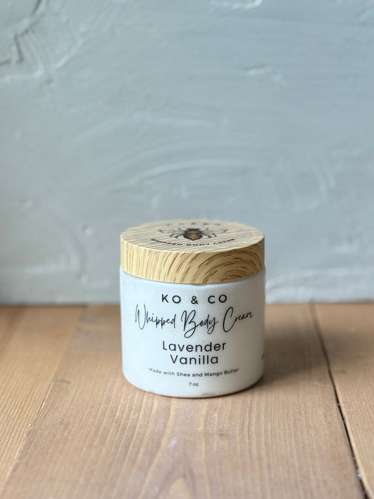 Lavender Vanilla Body Butter  | whipped shea + mango moisturizer for dry skin