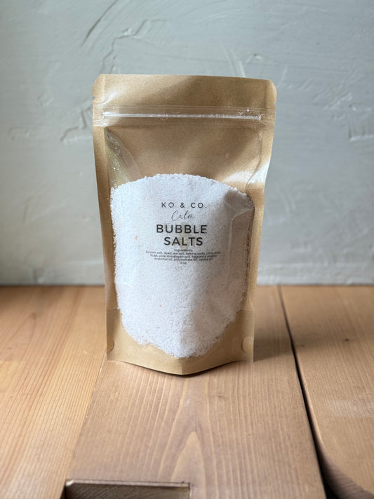 Handcrafted bubbling bath salts 