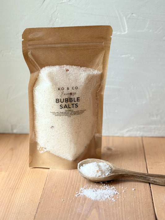 Handcrafted bubbling bath salts 