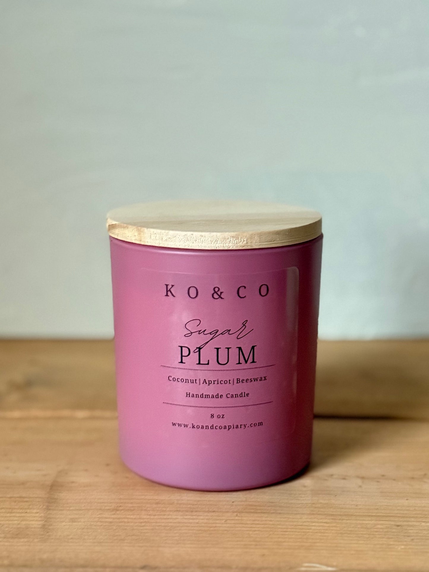 8 oz Candle | coco apricot beeswax